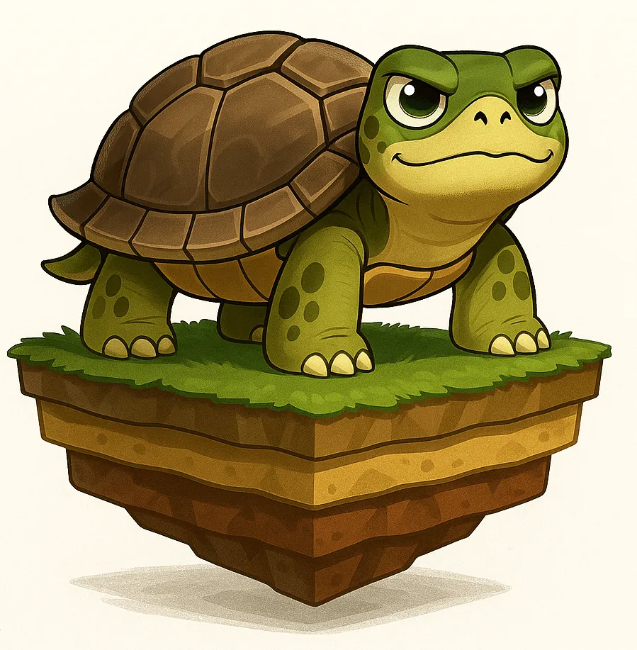 Turtleand Avatar on Layered Platform
